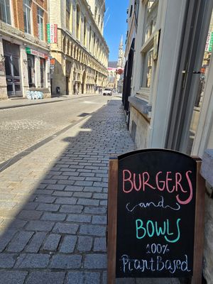 Looking towards the city center at Tabi Loo in Leuven
