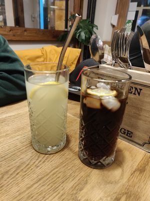 Ginger lemonade and cola at Tabi Loo in Leuven