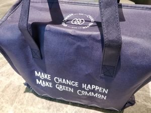 Cooler bag for frozen merchandise at Green Common 绿客门 in Central Singapore