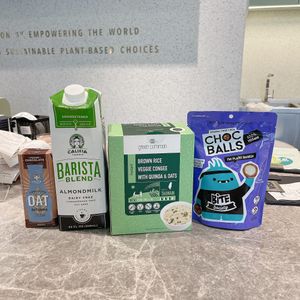 Vegan products loot of mine! Bought from there! at Green Common 绿客门 in Central Singapore