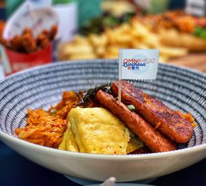 Kimchi fried rice at Green Common 绿客门 in Central Singapore