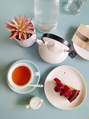 Cake with Tea  at Green Common 绿客门 in Central Singapore