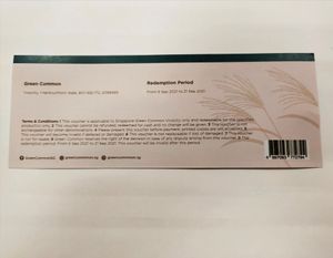 First gets the voucher and wait for the mooncake to be shipped from Hong Kong... at Green Common 绿客门 in Central Singapore