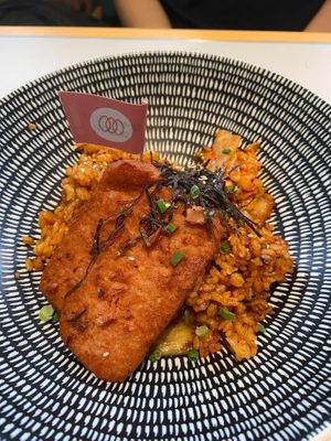 Kimchi fried rice at Green Common 绿客门 in Central Singapore