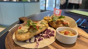 “Fish” taco  at Green Common 绿客门 in Central Singapore