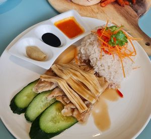 Hainanese Tricken Rice ~ 16/1/22 at Green Common 绿客门 in Central Singapore