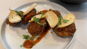 Crabless cakes  at Green Common 绿客门 in Central Singapore