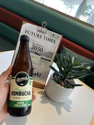 Kombucha Lemon Lime Mint  at Green Common 绿客门 in Central Singapore