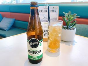 Lemon Mint Lime Kombucha  at Green Common 绿客门 in Central Singapore