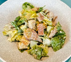 Heura Chicken caesar salad at Green Common 绿客门 in Central Singapore