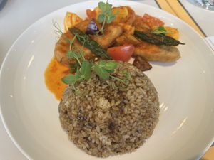 Omni Assam Golden Fillet w Buah Keluak Rice  at Green Common 绿客门 in Central Singapore