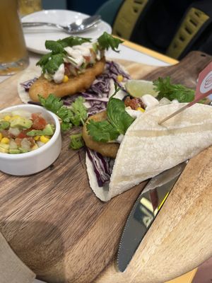 Fishless tacos  at Green Common 绿客门 in Central Singapore