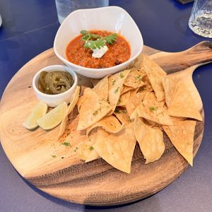 Omni Chilli Con Carne with Taco Chips  at Green Common 绿客门 in Central Singapore