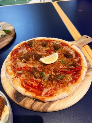 Omni Spicy Tuna Pizza  at Green Common 绿客门 in Central Singapore