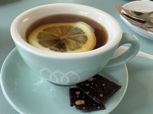Hot lemon tea  at Green Common 绿客门 in Central Singapore