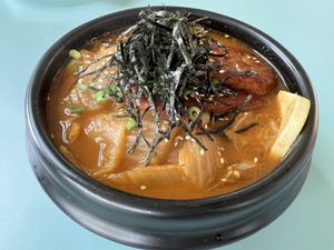 Army stew  at Green Common 绿客门 in Central Singapore