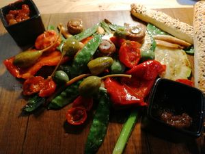 Antipasti-Starter at Kitcheria in Regau