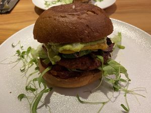Smoking Gun - vegan burger at Kitcheria in Regau