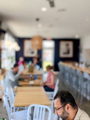 Inviting dining room at FARO Beachside Eatery in Flagler Beach
