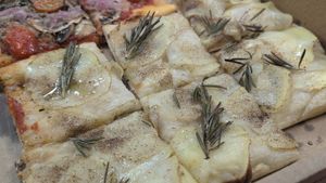 Potata pizza peel at FARO Beachside Eatery in Flagler Beach