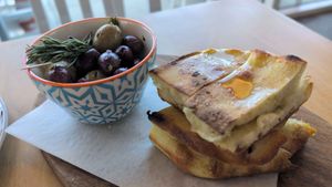 Side of olives at FARO Beachside Eatery in Flagler Beach