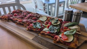 Pizza peel at FARO Beachside Eatery in Flagler Beach