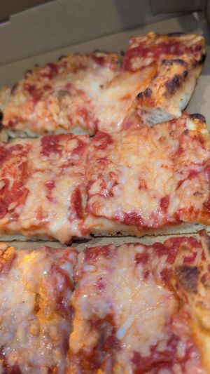 Margherita pizza peel (sub for vegan cheese) at FARO Beachside Eatery in Flagler Beach