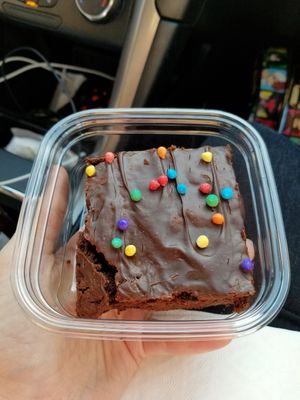 Space chip brownie at Brandon Vegan Deli in Brandon