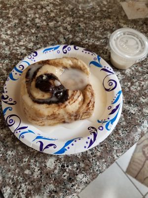 Espresso Cinnamon Roll at Brandon Vegan Deli in Brandon