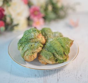 Matcha Croissant at Level V Bakery in Vancouver