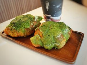 Matcha Croissant at Level V Bakery in Vancouver