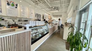 Beautiful little traditional green tea cafe - all vegan !  at Level V Bakery in Vancouver