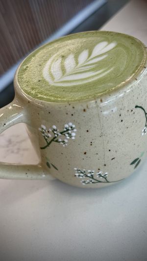 Genmaicha macadamia latte   at Level V Bakery in Vancouver