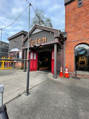 Free parking in front of restaurant  at Teton Kitchen in Buffalo