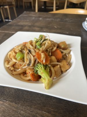 Tofu yakiudon  at Teton Kitchen in Buffalo