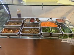 Vegan/Vegetarian section  at Luke's Bakery in Reservoir