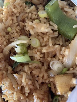 Tofu basil fried rice   at Teton Kitchen in Depew