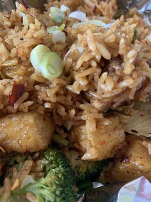 Tofu kimchi fried rice   at Teton Kitchen in Depew