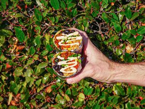 Burritos made from plants never tasted so great! at Más Veggies Taqueria in Hollywood