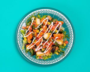 Our bowls are a great substitute for a burrito! at Más Veggies Taqueria in Hollywood