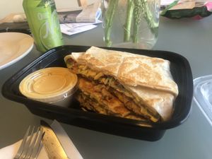 Sisig crunch-a-dilla  at Senor Sisig in Oakland