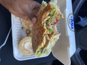 Crunch Wrap. So much food!  at Senor Sisig in Oakland