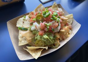Vegan Nachos with Tofu Sisig!  at Senor Sisig in Oakland