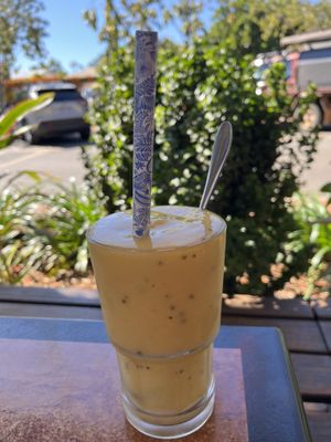 Mango passion fruit   at The Green Mango Cafe in Broome