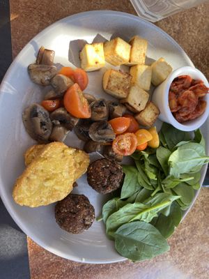 Vegan breakfastt  at The Green Mango Cafe in Broome