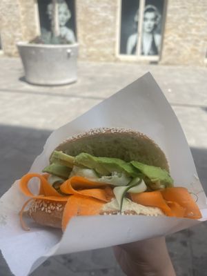 Avocado bagel  at Budapest Bagel - Kálvin in Budapest