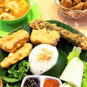 Nasi Beyond Pecel Lele at Veganza House Pizza in Medan