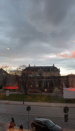 cloudy sunset view   at Peter Pane in Dresden