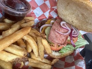   at Romeo's Vegan Burgers Truck in Charlotte