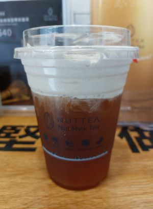 Ruby Black Tea W/ Nut Cream 台灣紅玉堅果奶蓋茶 at NUTTEA 堅果奶茶 - Central in Hong Kong Island